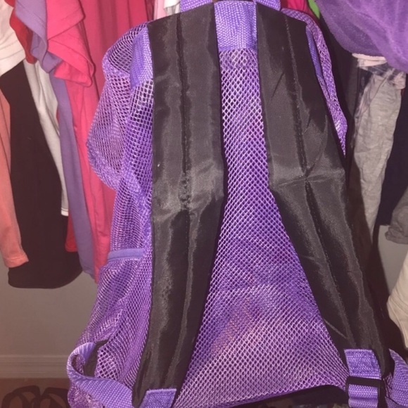 Purple mesh backpack - Picture 4 of 4